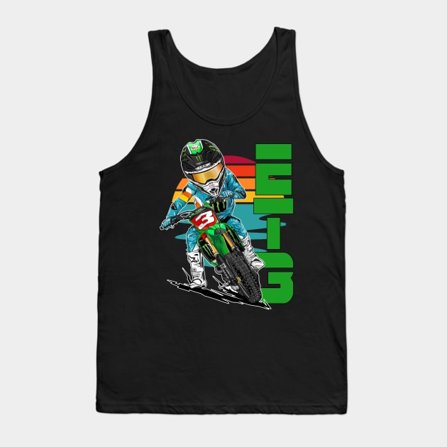 Eli Tomac ET3 Supercross Motocross Champion Tank Top by M-HO design